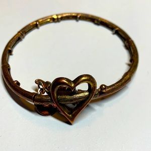 3/$15 Alex and Ani heart goldtone wrap bracelet